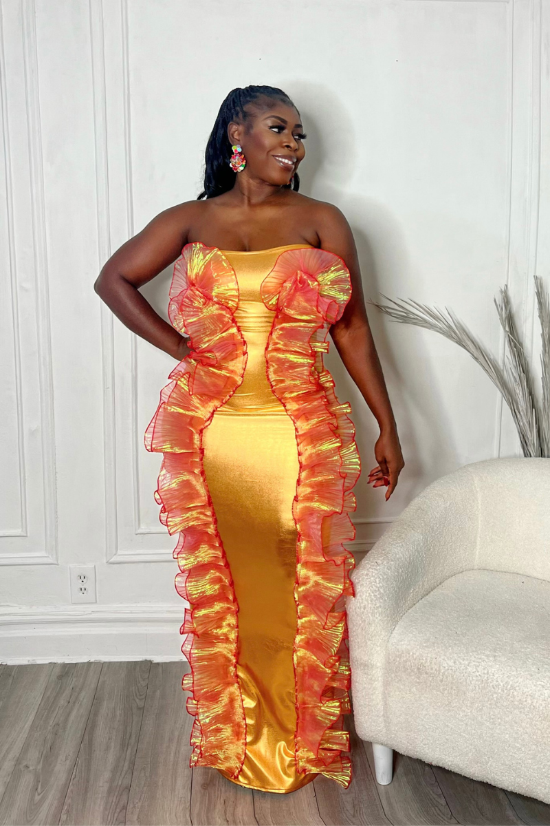 JEWEL METALLIC DRESS