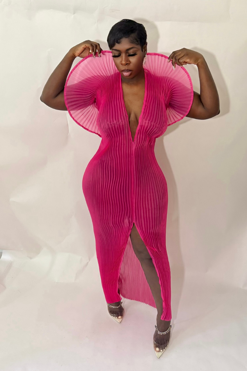 ASANA DRESS (FUCHSIA)