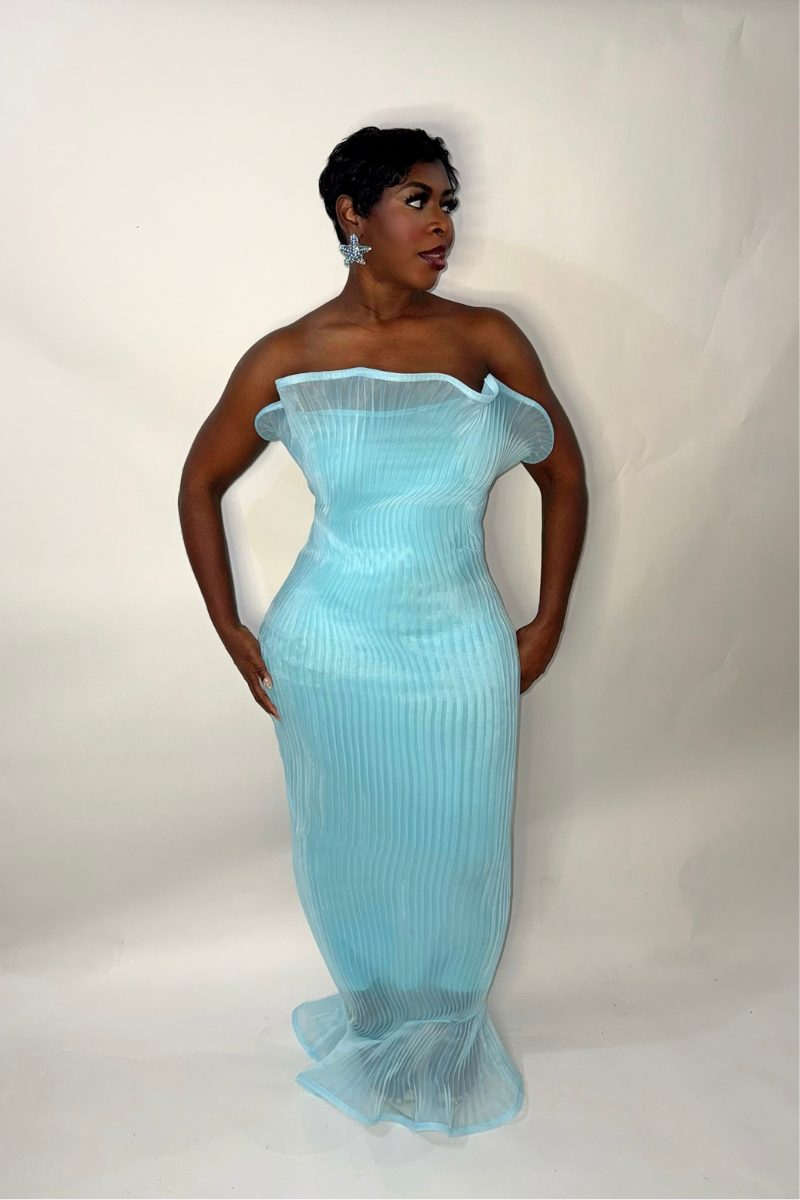 ANISSA DRESS (TURQUOISE)