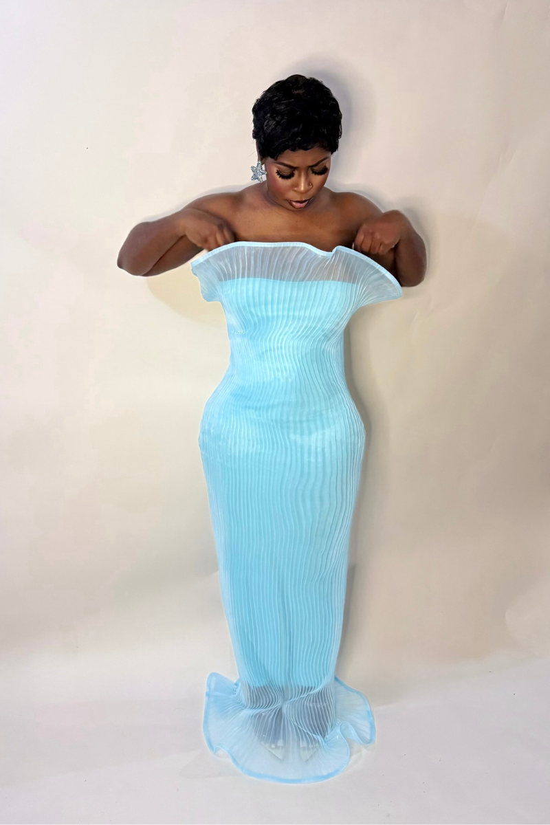 ANISSA DRESS (TURQUOISE)