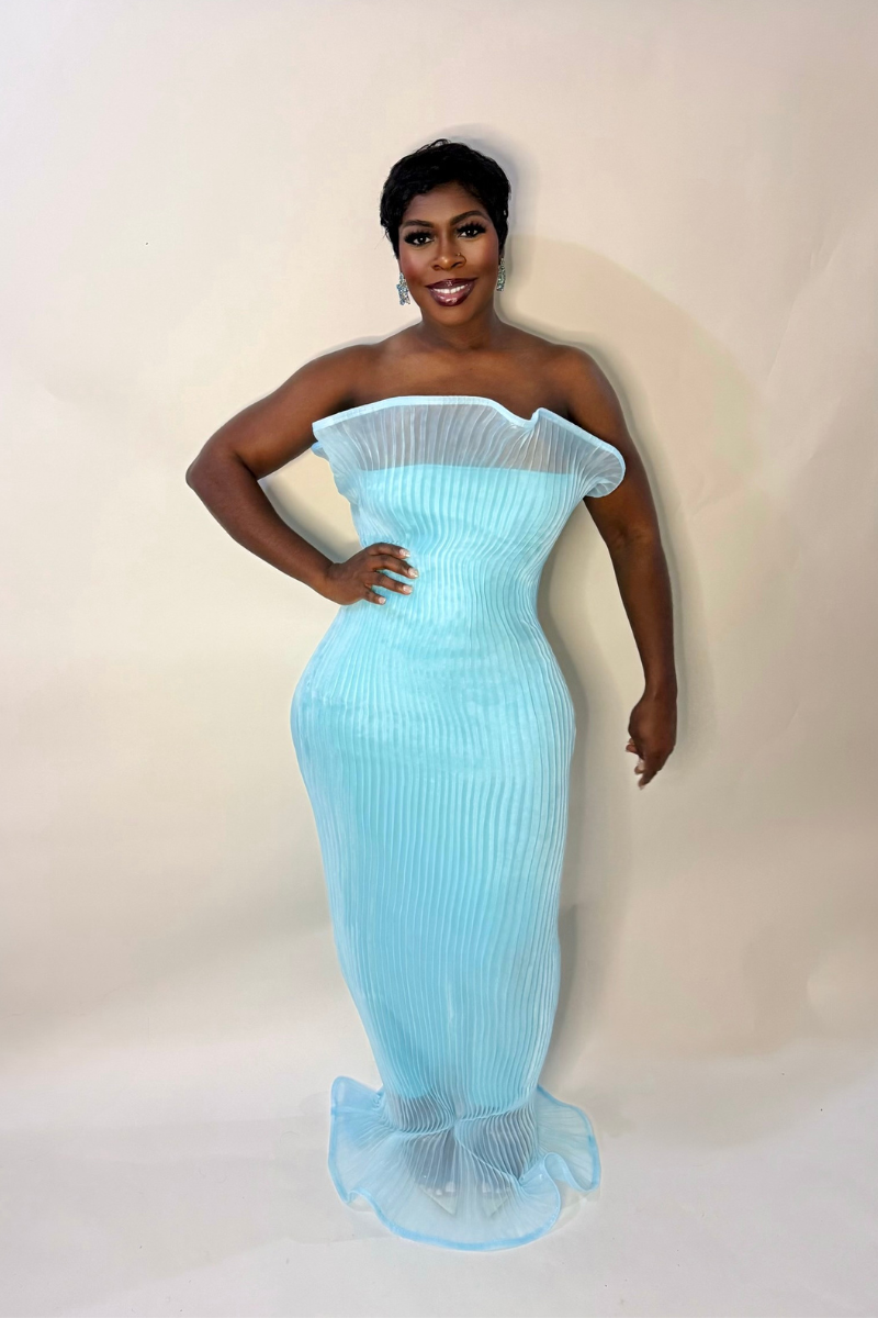 ANISSA DRESS (TURQUOISE)