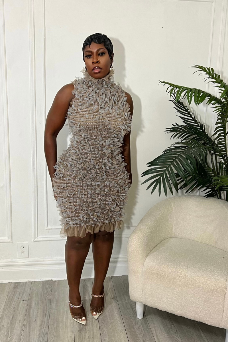 HADLEY DRESS (BROWN)