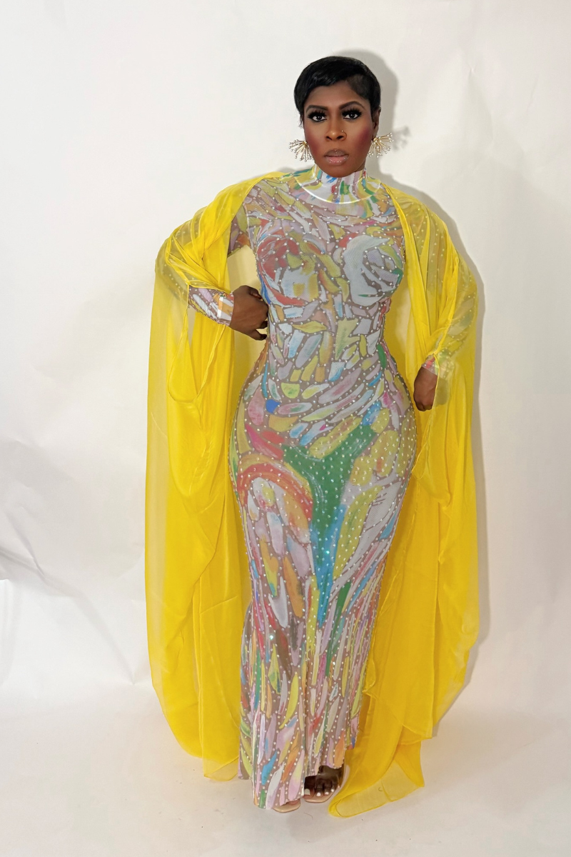 NOEMI BEDAZZLED DRESS