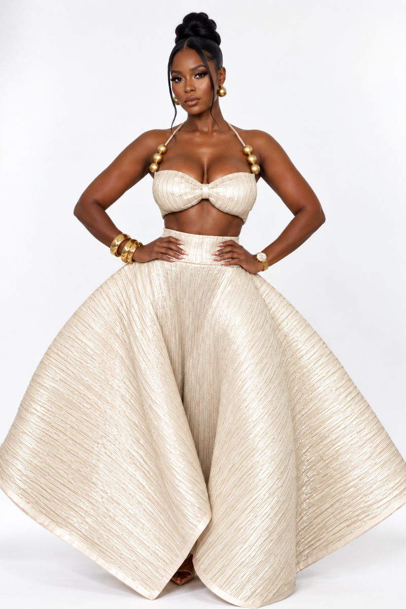 STARS ALIGN SKIRT SET (IVORY)