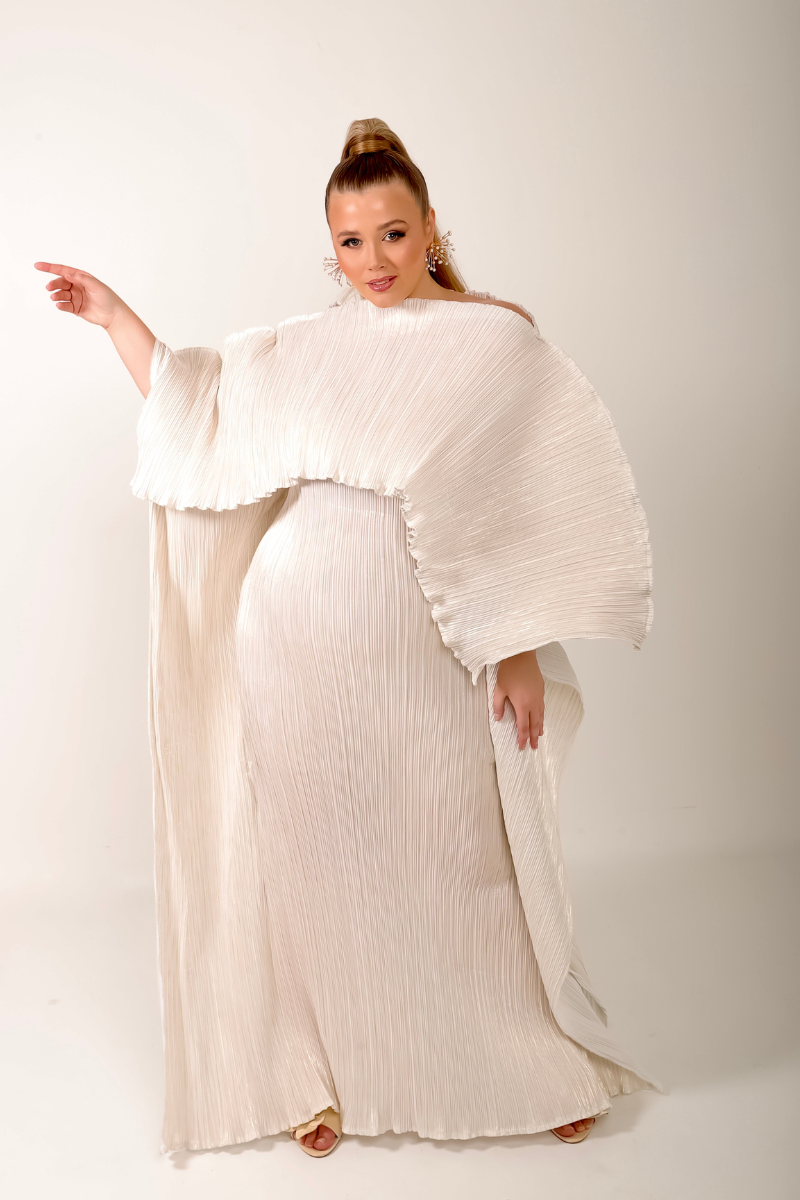 ANIRA PLISSE MAXI DRESS