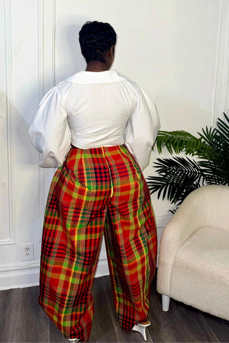 TALLUA PRINT BARREL PANTS