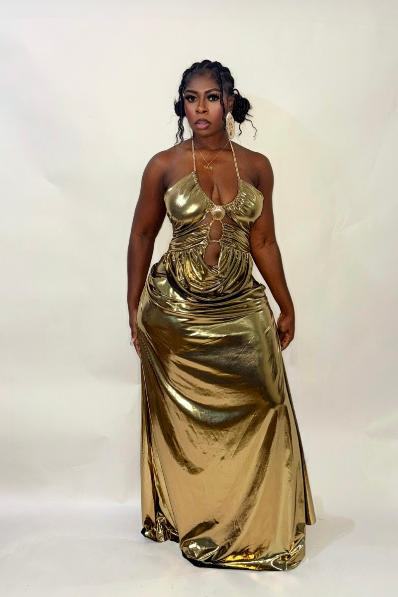 MARAYA GOLD DRESS