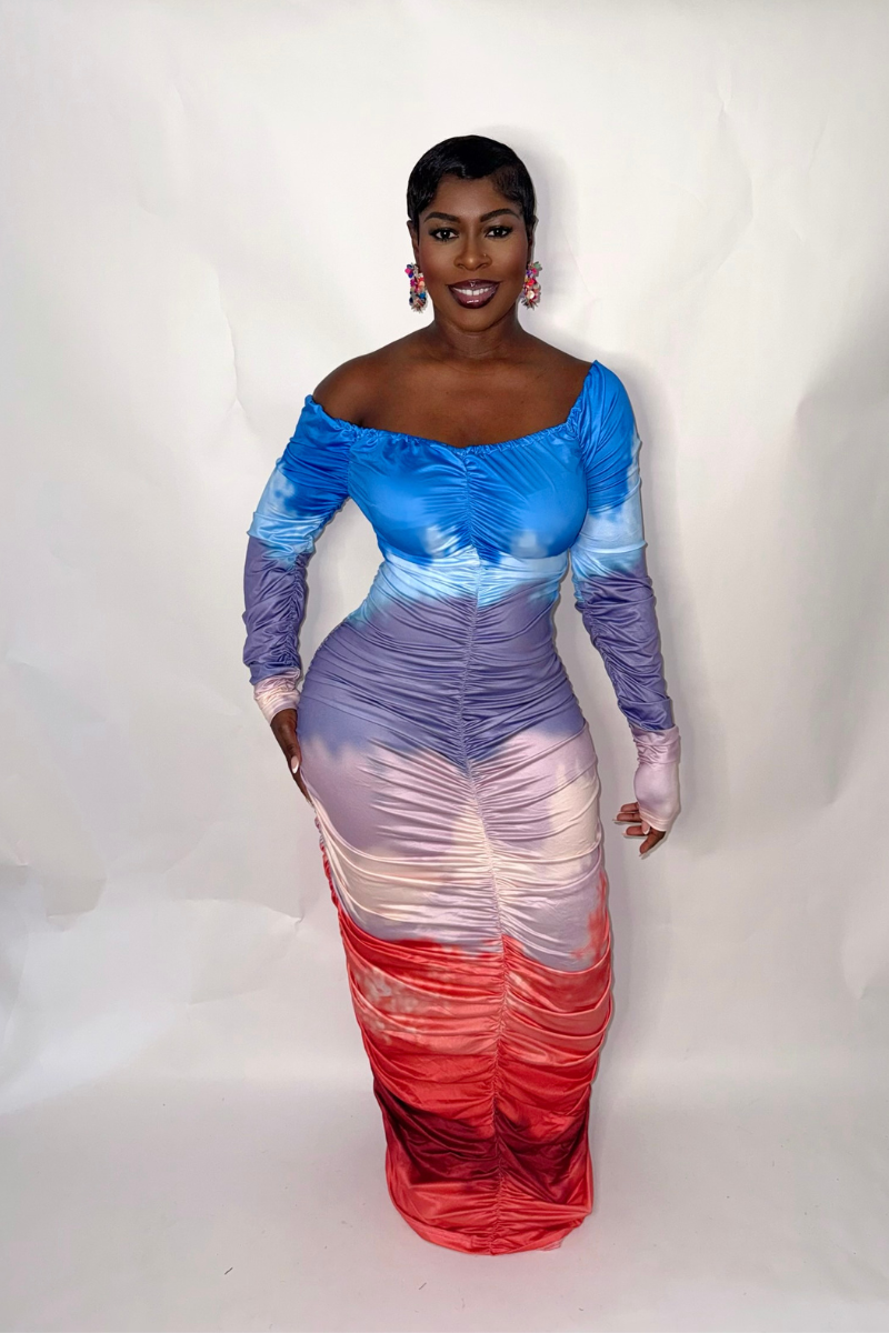 ARIZONA MAXI DRESS (SEA BLUE)