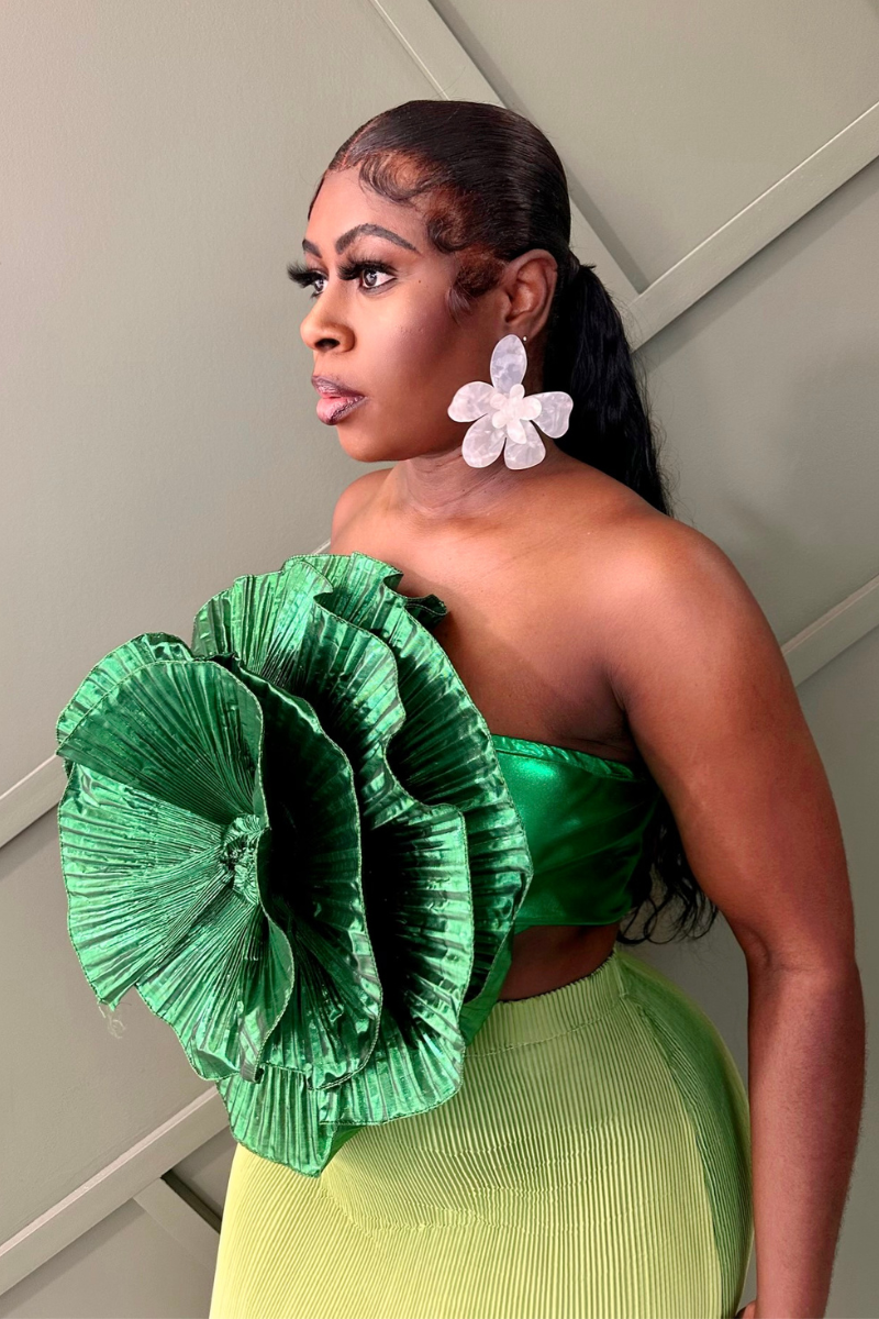 ZUWA ORCHID TOP(GREEN)