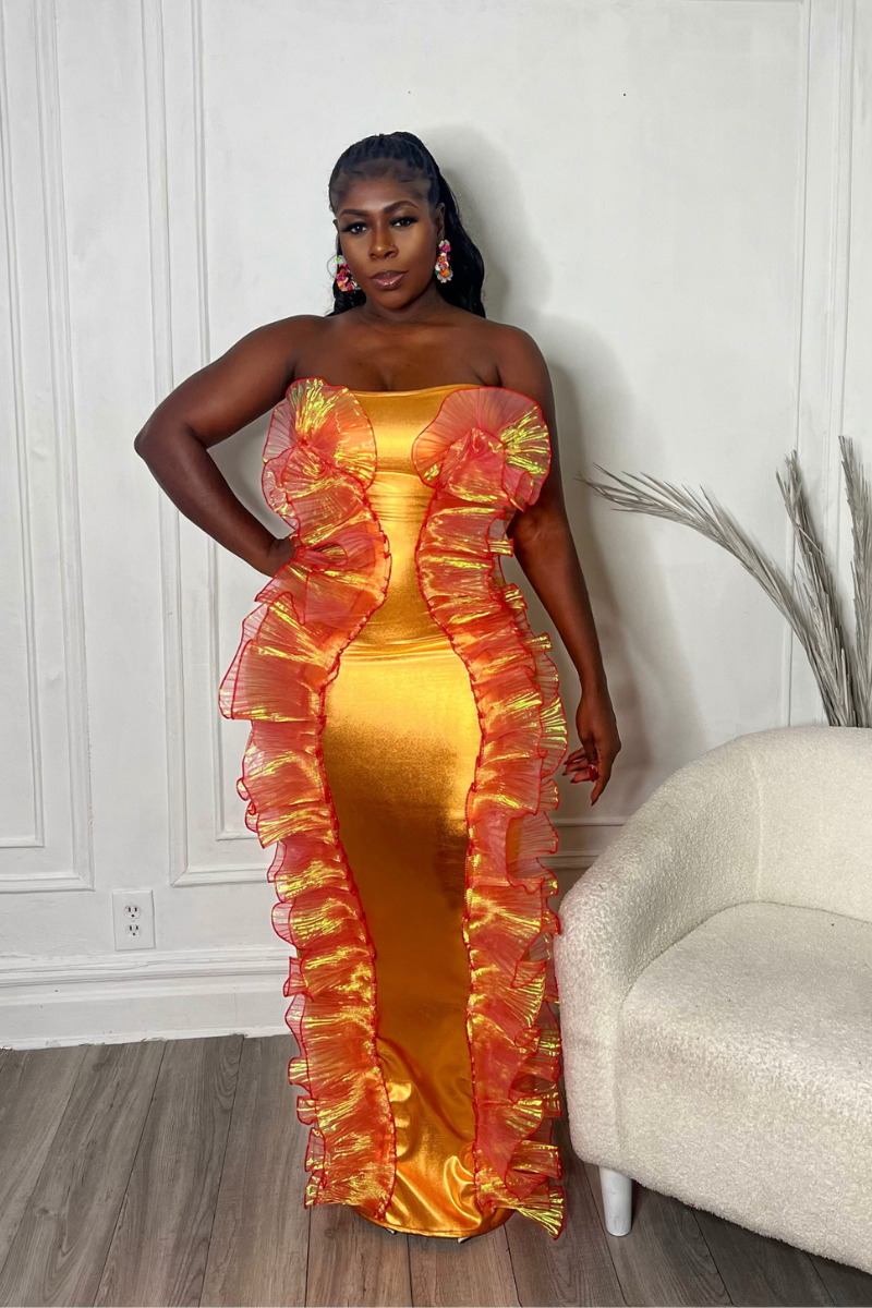 JEWEL METALLIC DRESS