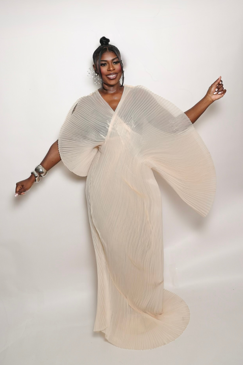 HEAVEN PLEATED GOWN