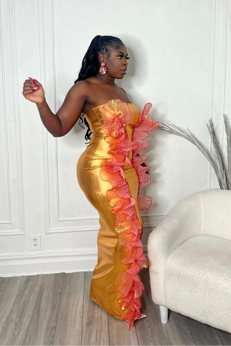 JEWEL METALLIC DRESS