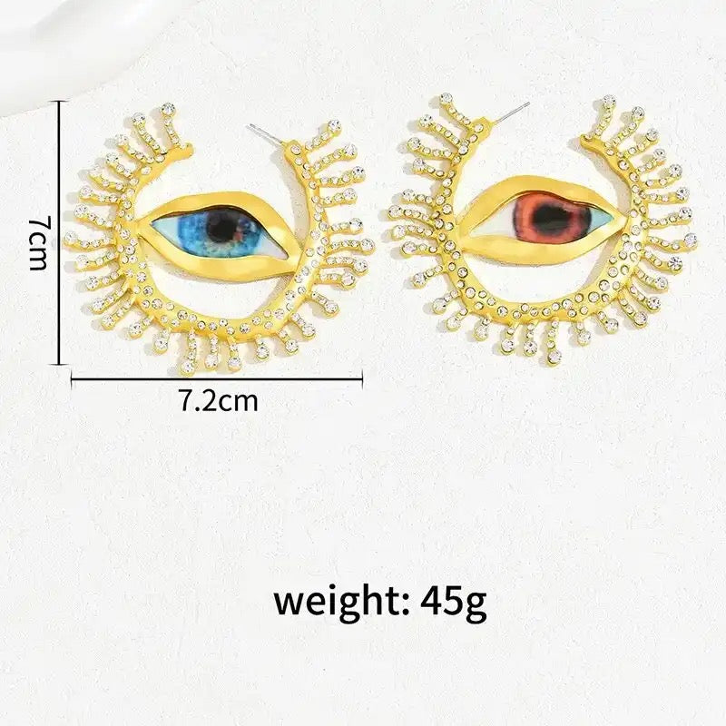 IYA OVERSIZED EYE EARRINGS