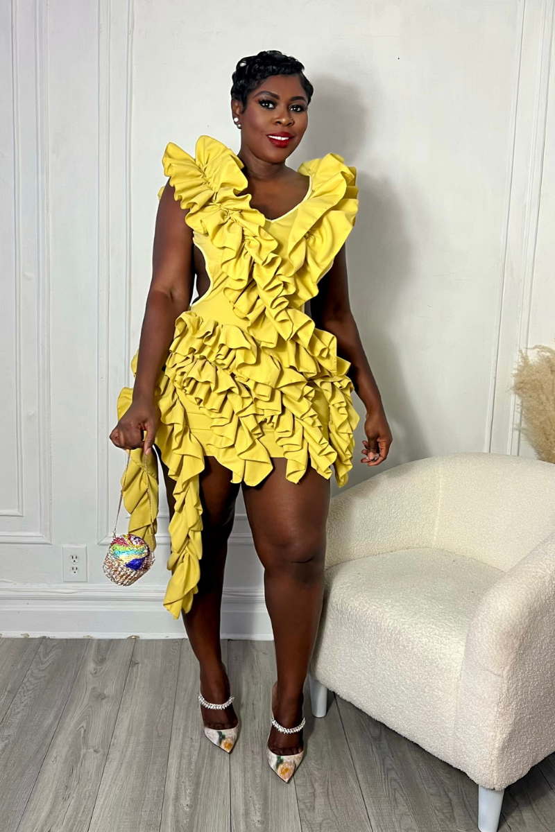 RUFFLE ME UP DRESS