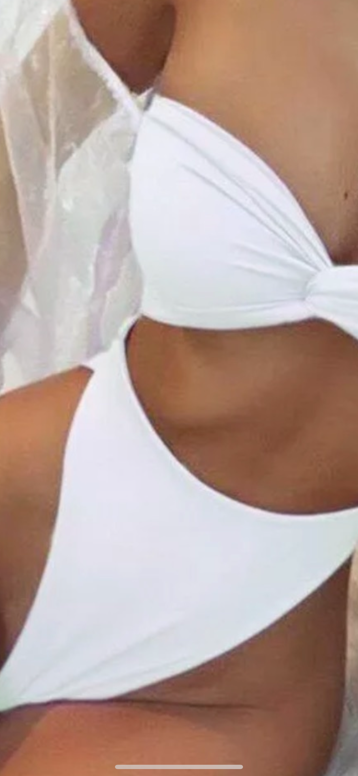 WHITE BUBBLE SWIMSUIT