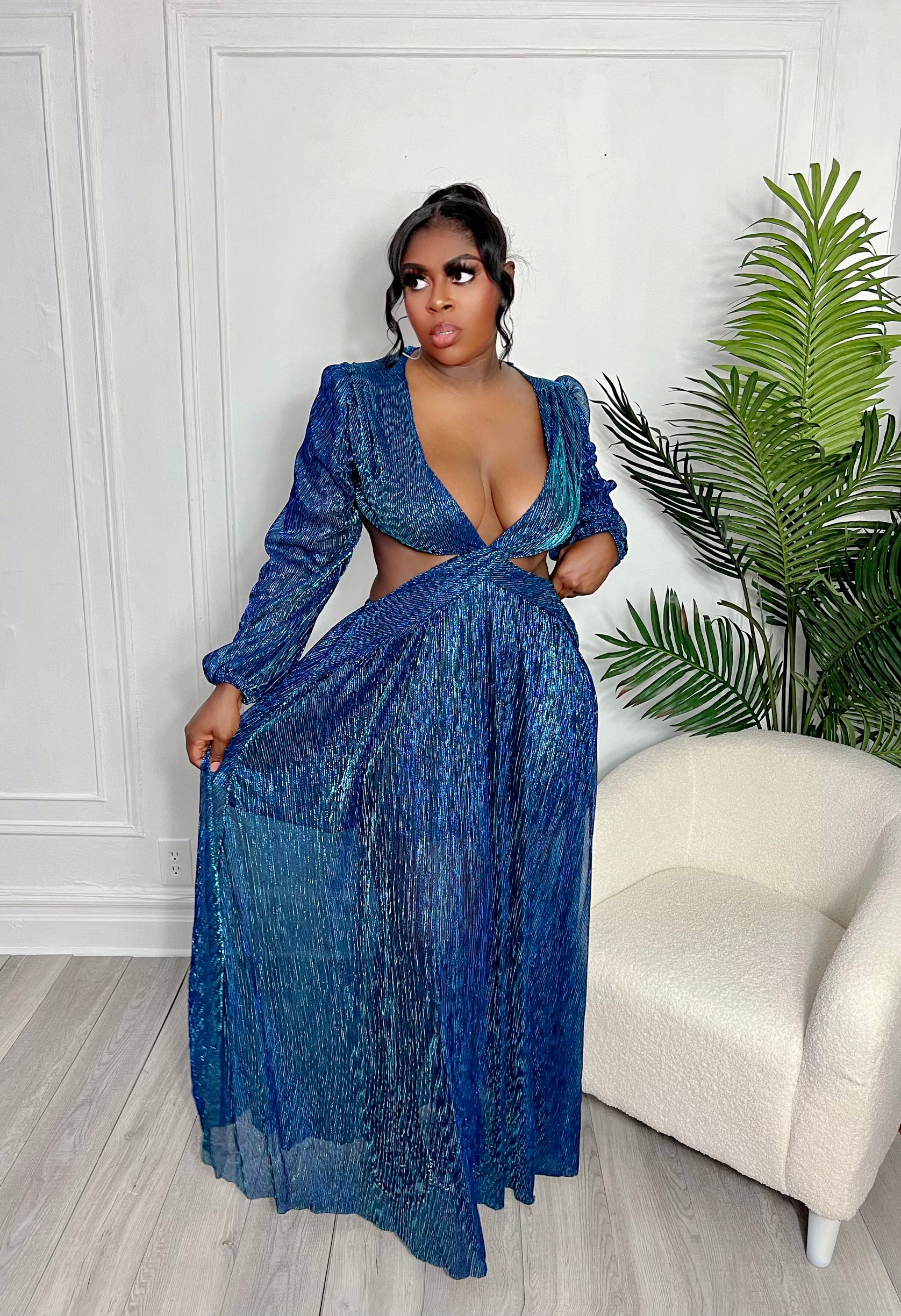 REIGN MAXI DRESS (BLUE)