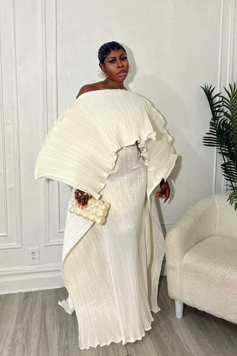 ANIRA PLISSE MAXI DRESS