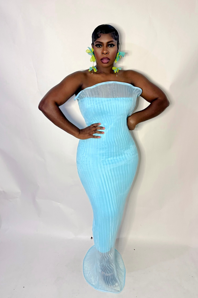 ANISSA DRESS (TURQUOISE)