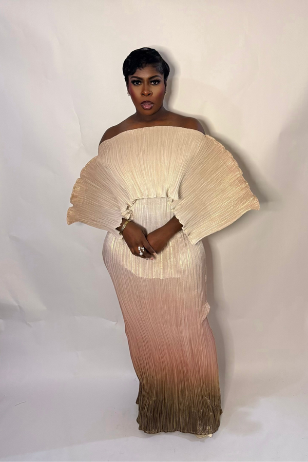 SWAN OMBRE DRESS