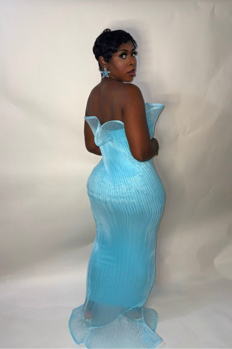 ANISSA DRESS (TURQUOISE)