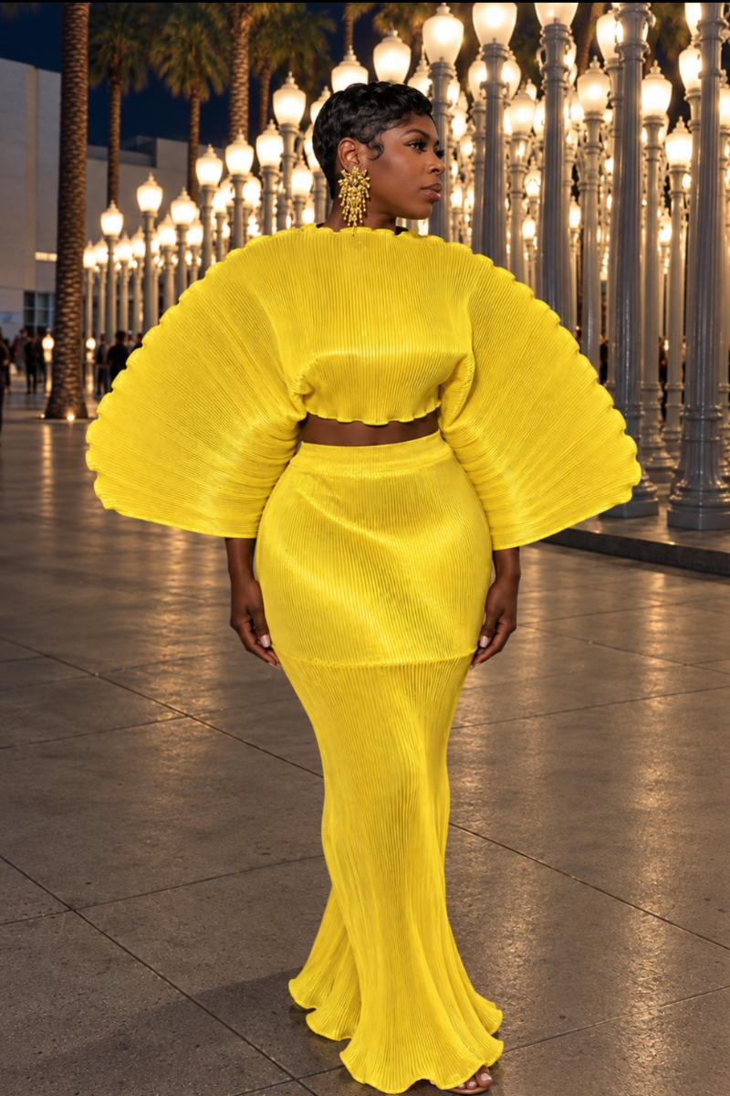 CLAUDINE SKIRT SET (YELLOW)