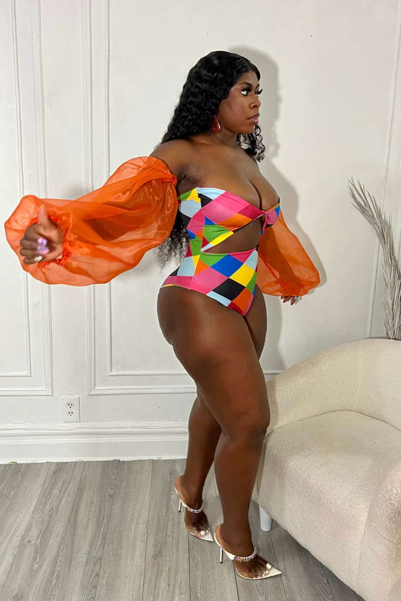 DAMIER BUBBLE SWIMSUIT