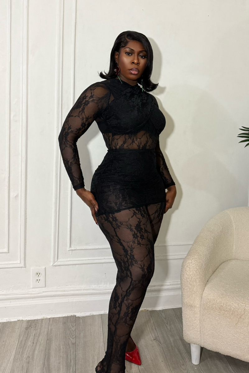 KEELY LACE PANT  SET