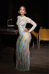 NOEMI BEDAZZLED DRESS