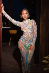 NOEMI BEDAZZLED DRESS