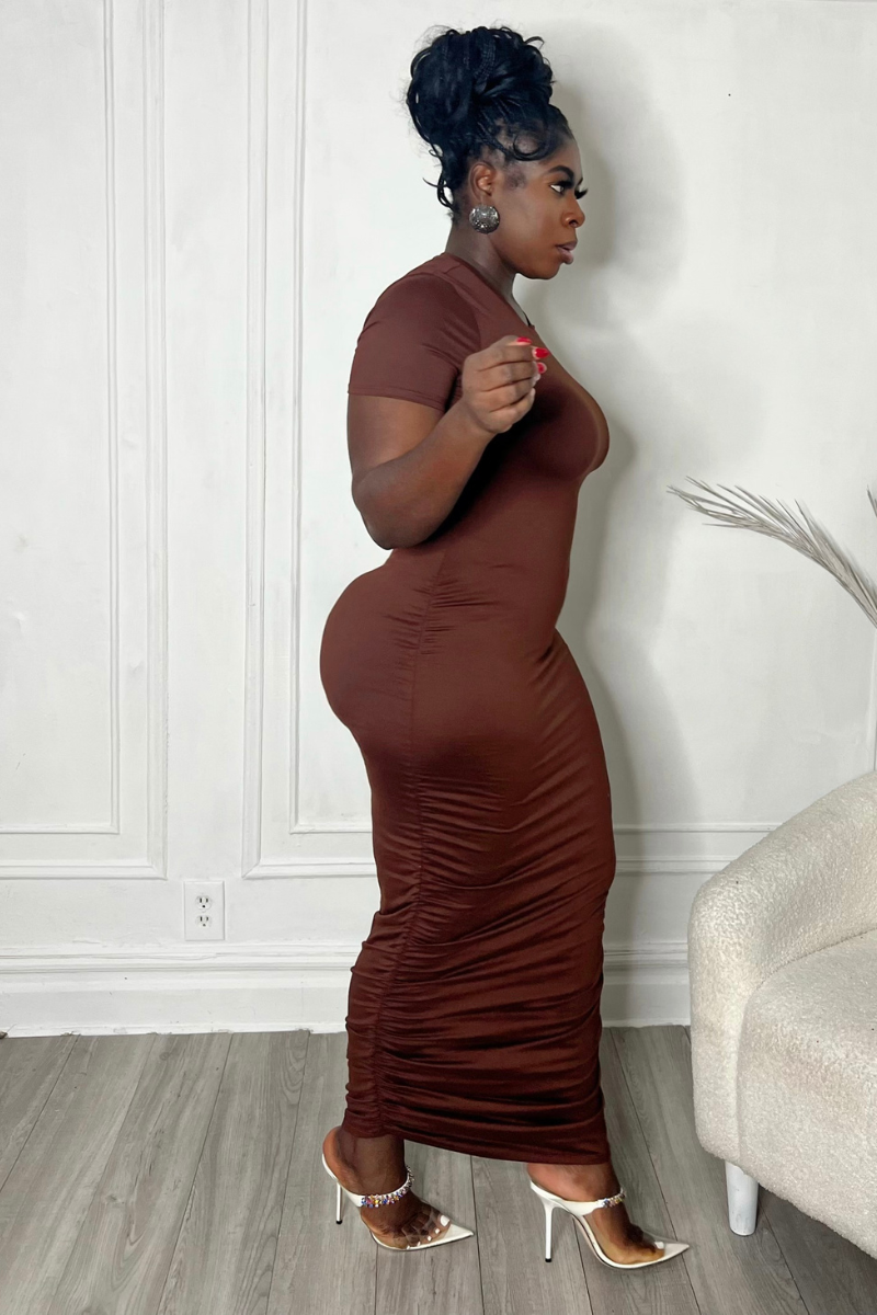 BROWNIE MAXI DRESS