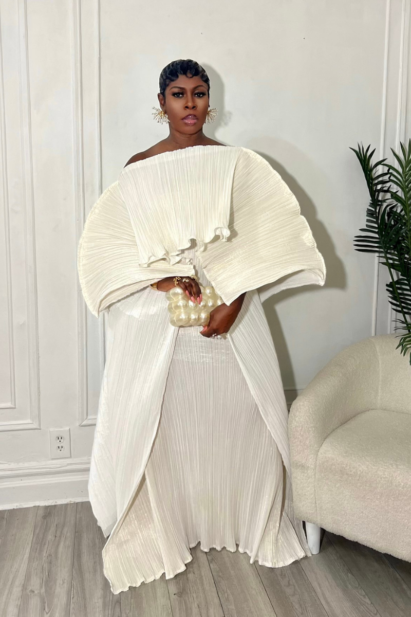 ANIRA PLISSE MAXI DRESS