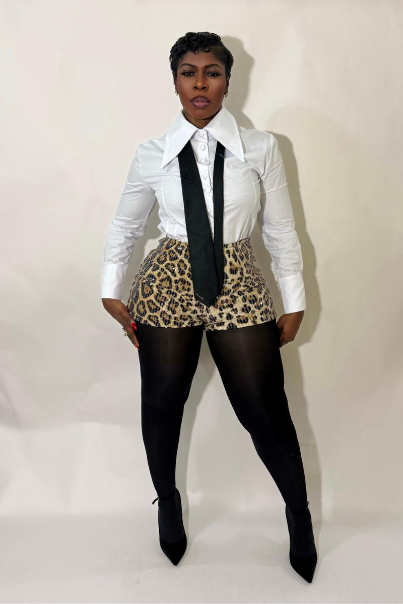 LEOPARD PRINT SHORTS