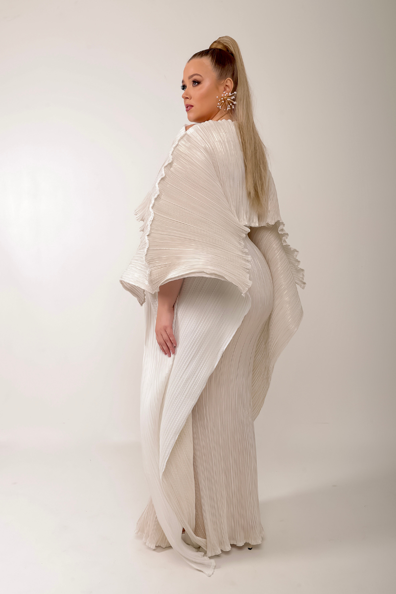 ANIRA PLISSE MAXI DRESS