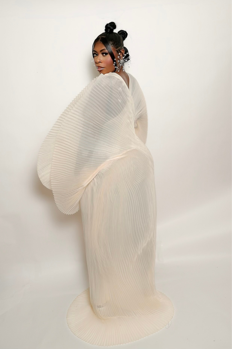 HEAVEN PLEATED GOWN