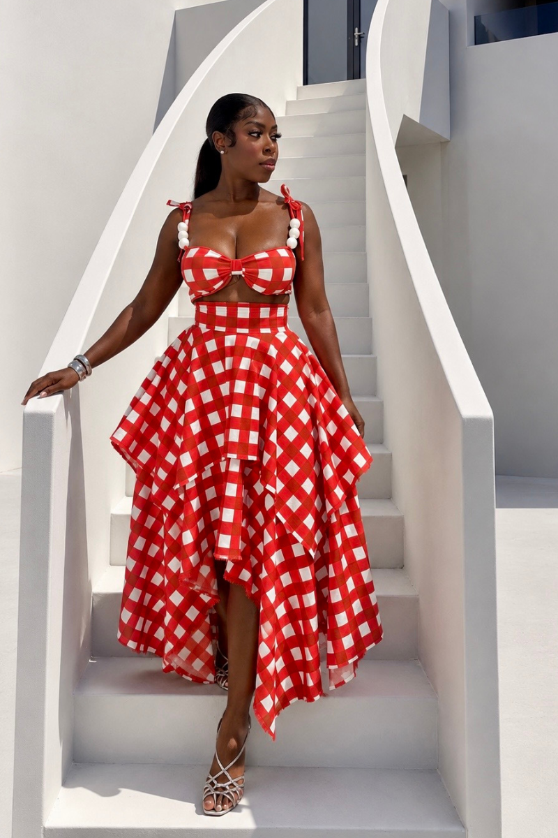 ROSSO HANDKERCHIEF SKIRT SET