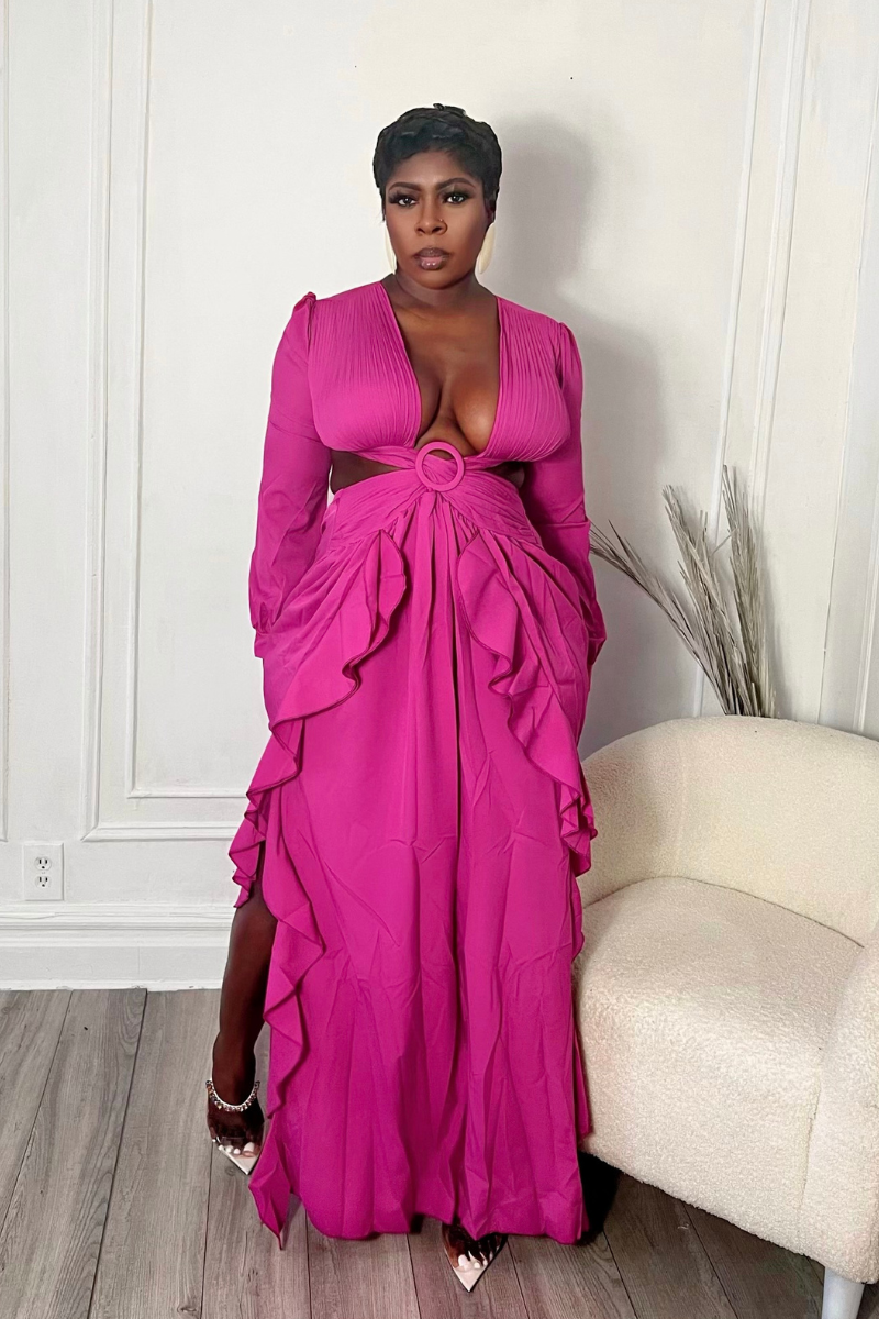 VICTORIA MAXI DRESS (PINK)