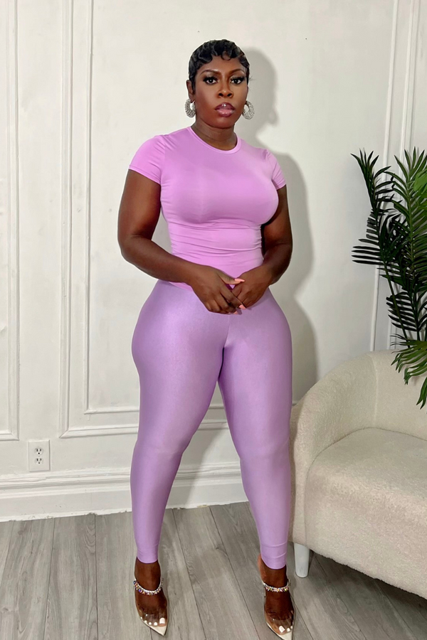 LIBRA BAESIC PANT SET (LILAC)