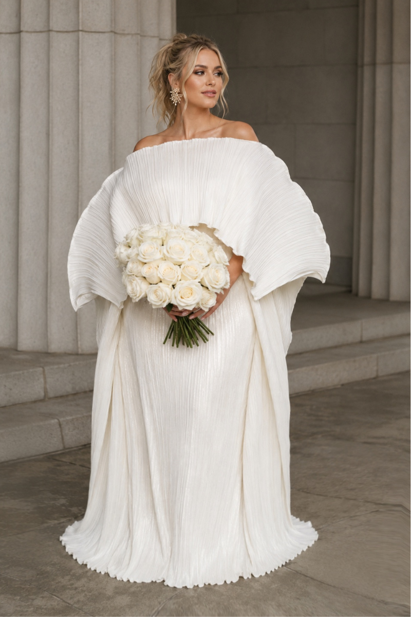 ANIRA PLISSE MAXI DRESS