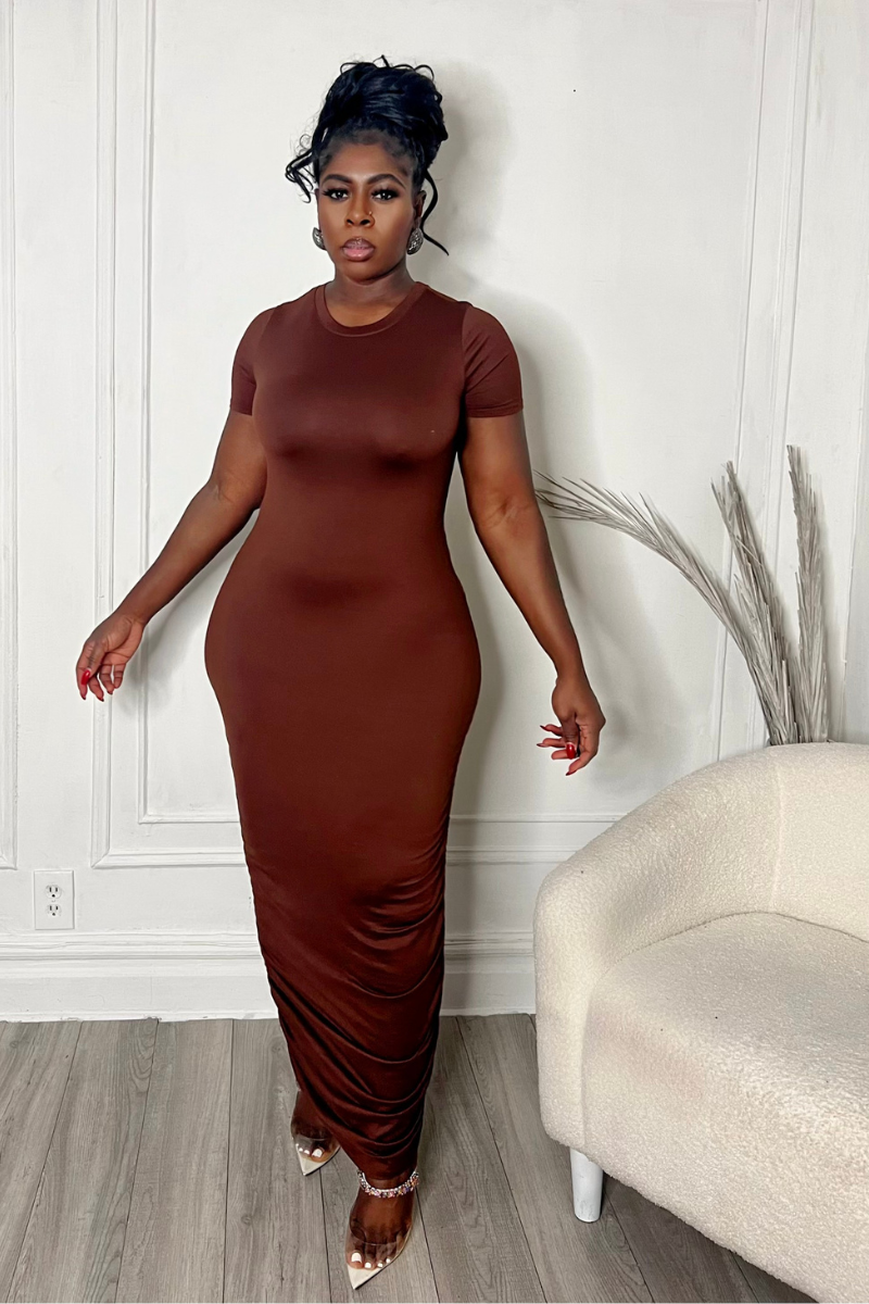 BROWNIE MAXI DRESS