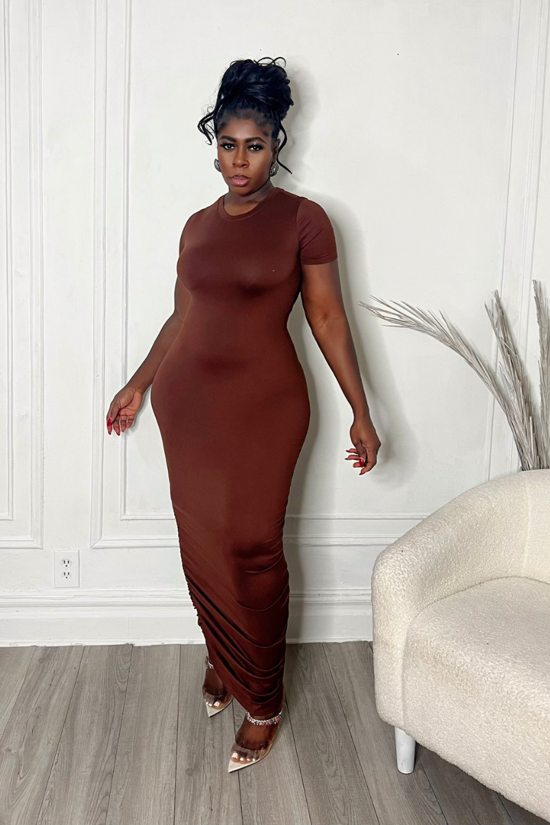 BROWNIE MAXI DRESS