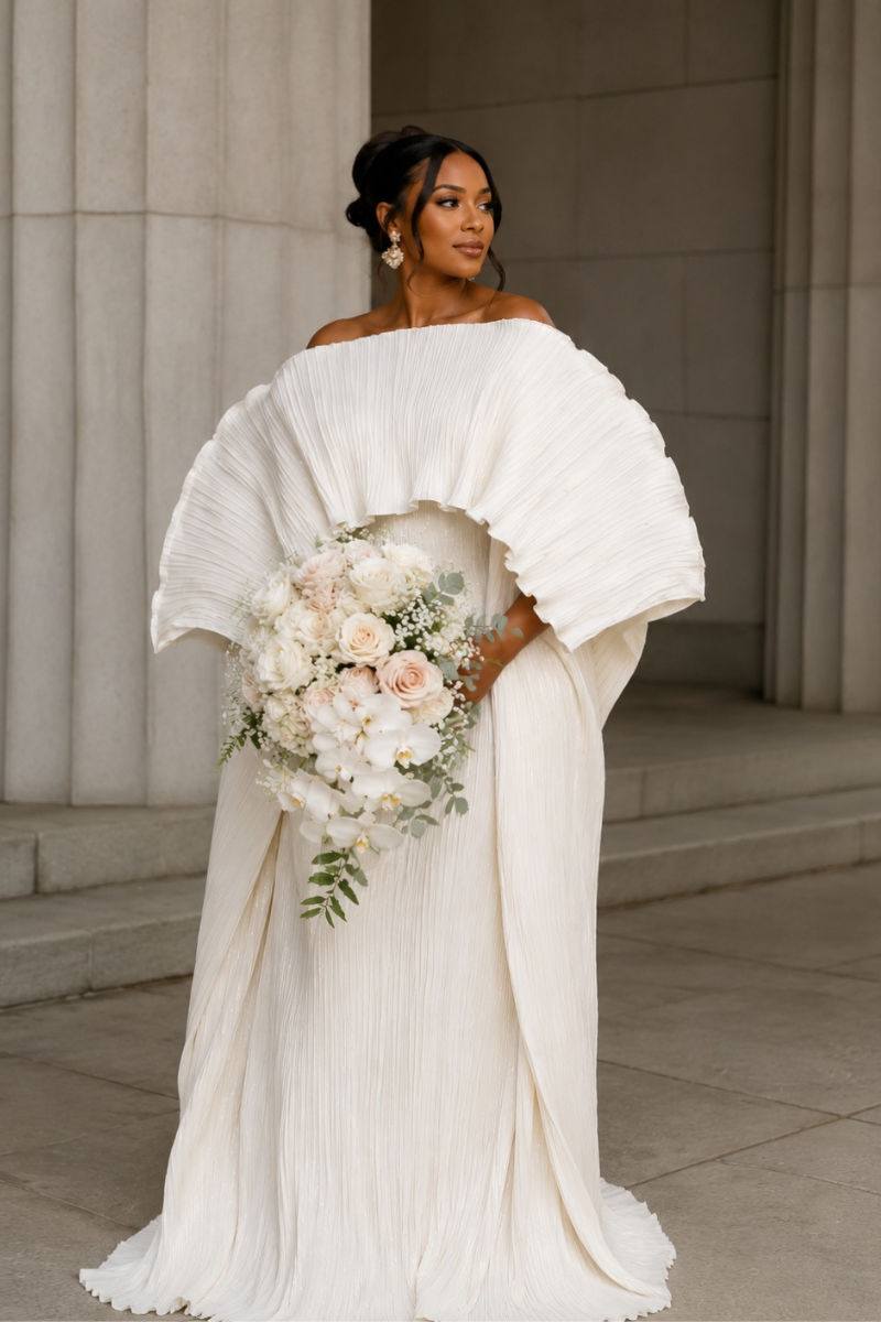ANIRA PLISSE MAXI DRESS