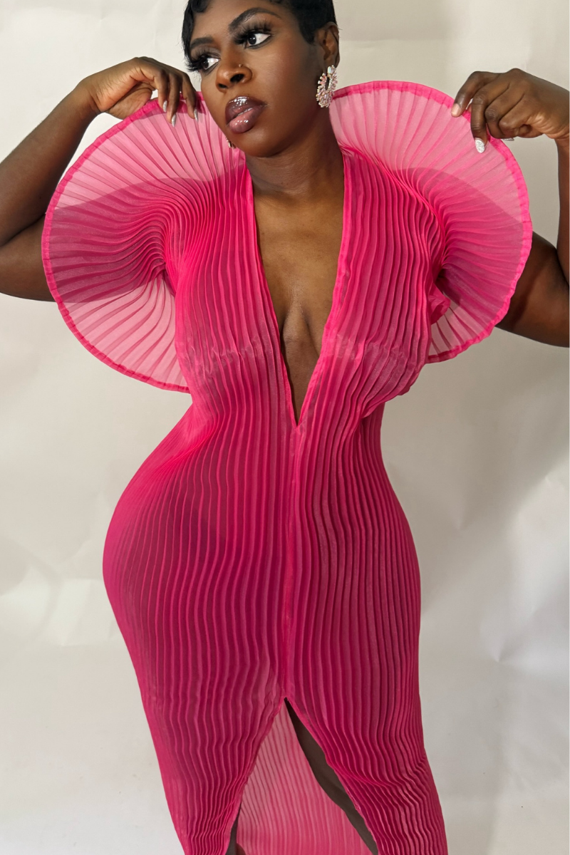 ASANA DRESS (FUCHSIA)