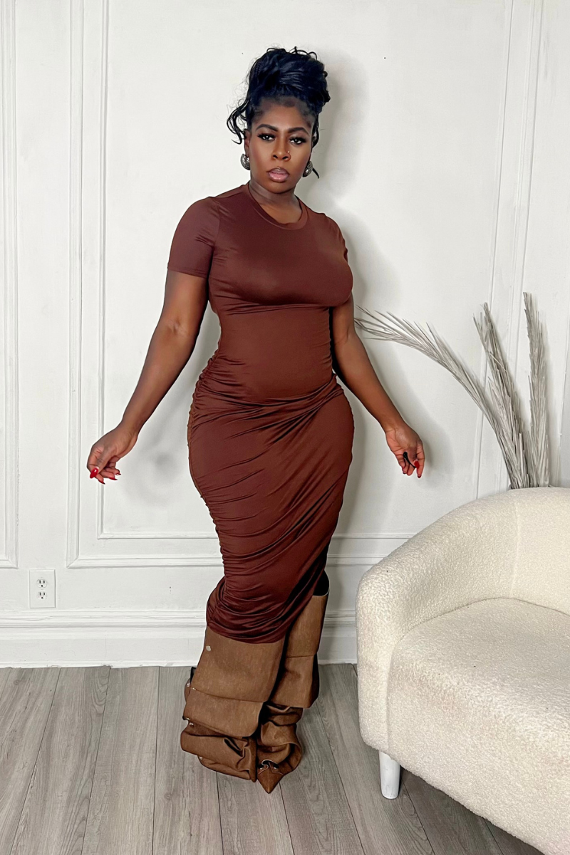 BROWNIE MAXI DRESS