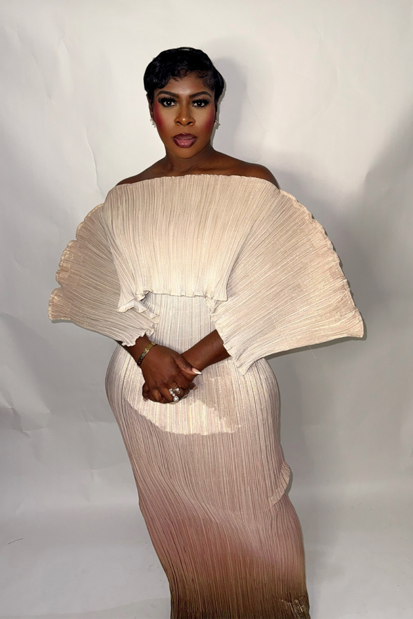 SWAN OMBRE DRESS