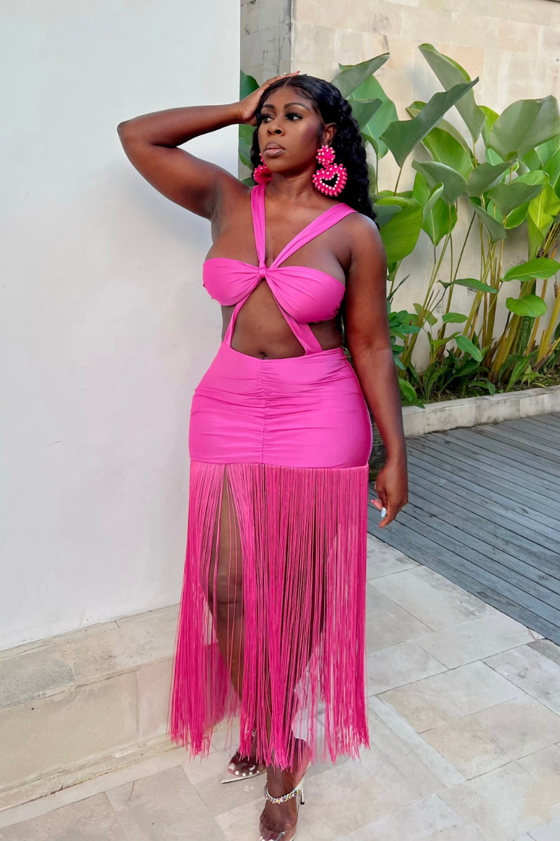 SETRA TASSEL MINI DRESS