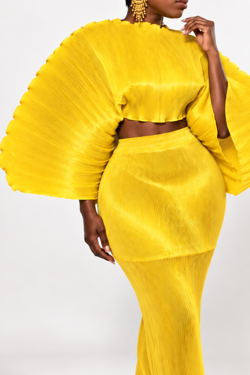 CLAUDINE SKIRT SET (YELLOW)