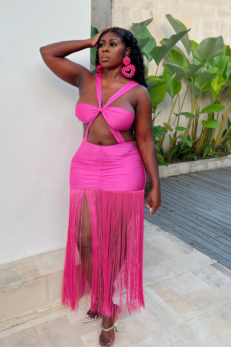 SETRA TASSEL MINI DRESS