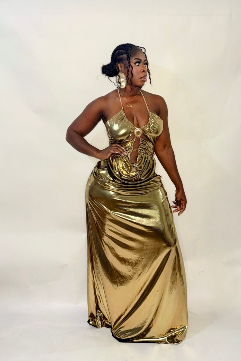 MARAYA GOLD DRESS