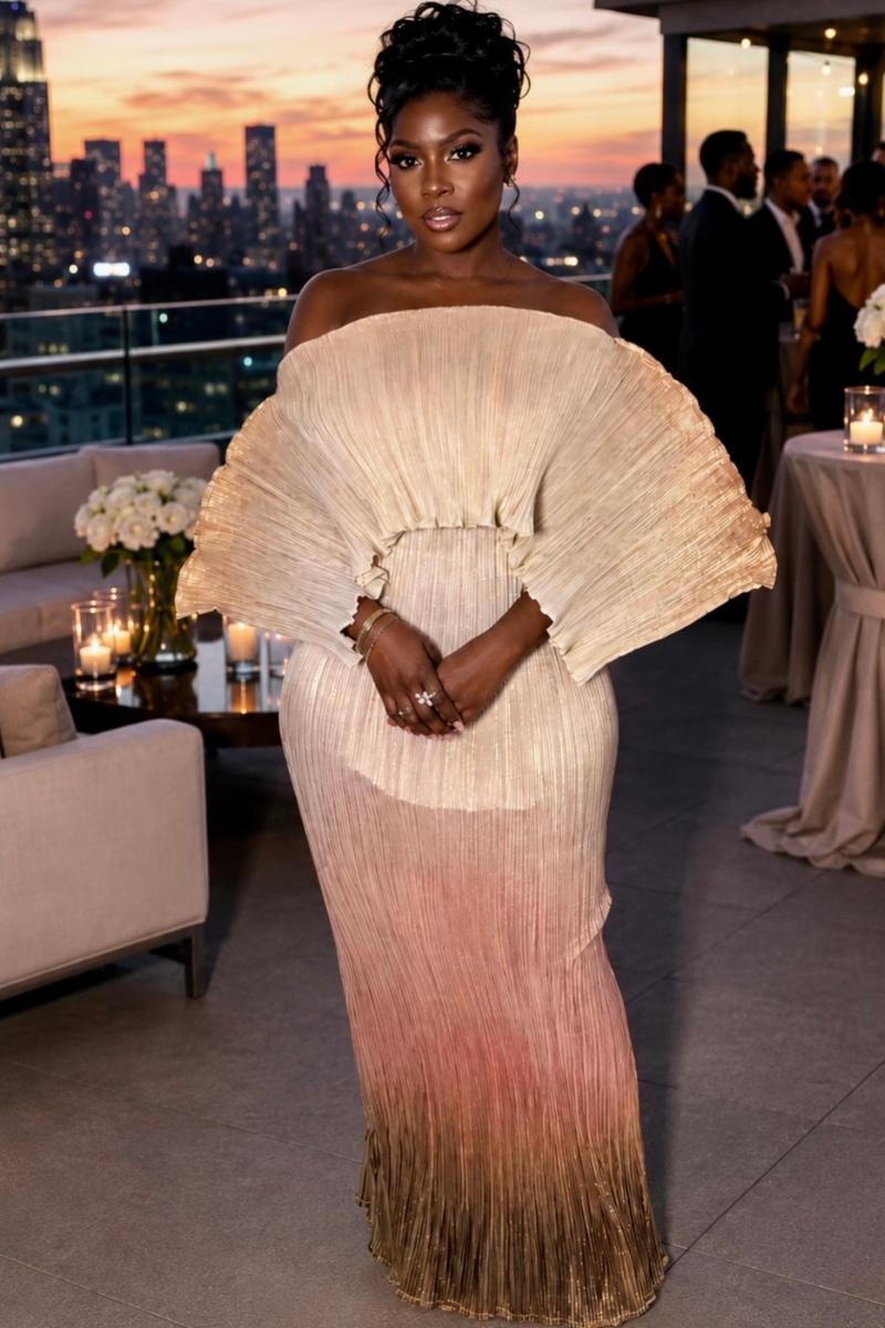 SWAN OMBRE DRESS