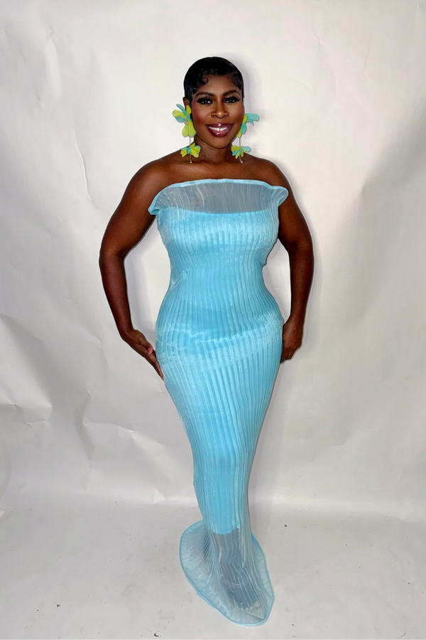 ANISSA DRESS (TURQUOISE)